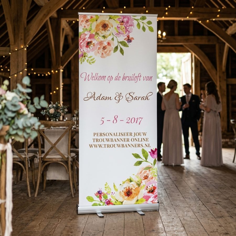 Bloemen welkomstbord bruiloft Acacia Acacia welkomstbord bruiloft - sfeerfoto feestlocatie
