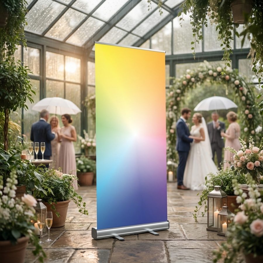 Banner op maat Banner op maat welkomstbord bruiloft - uitgelichte productfoto