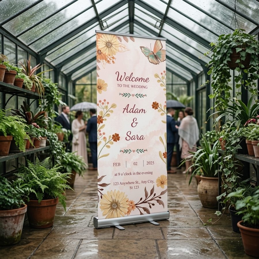 Trouwbanner bruiloft Banner Sign Banner Sign welkomstbord bruiloft - uitgelichte productfoto
