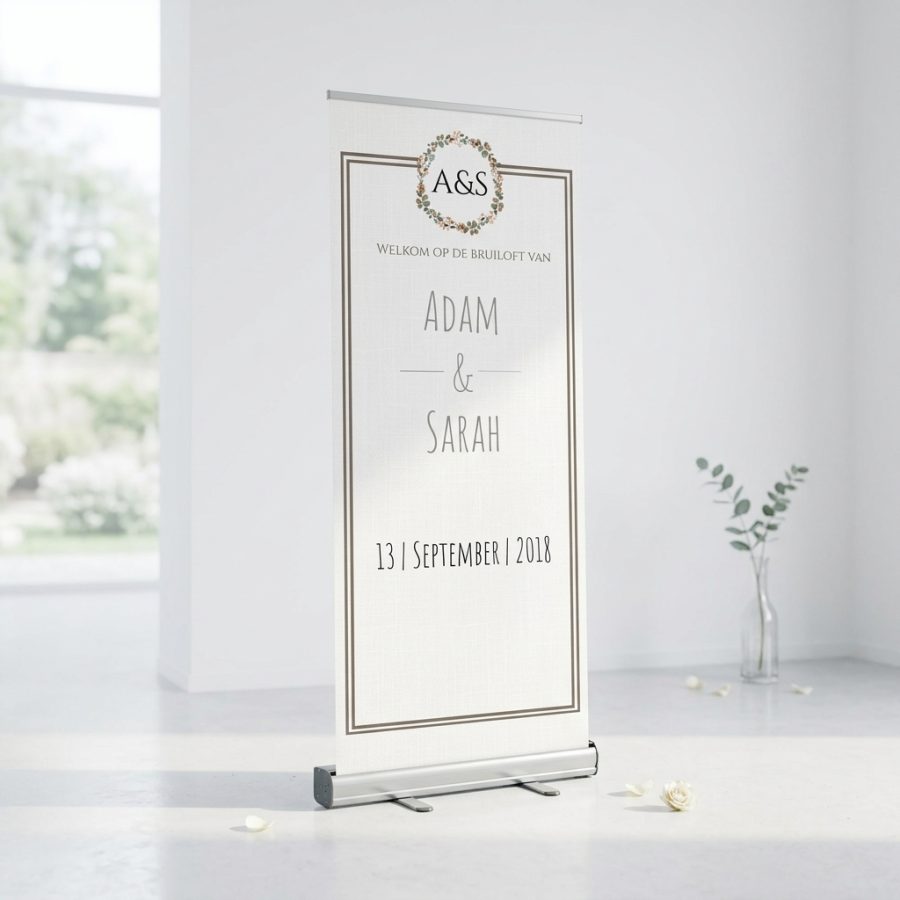 Trouwbanner bruiloft Basicbanner Basicbanner welkomstbord bruiloft - uitgelichte productfoto