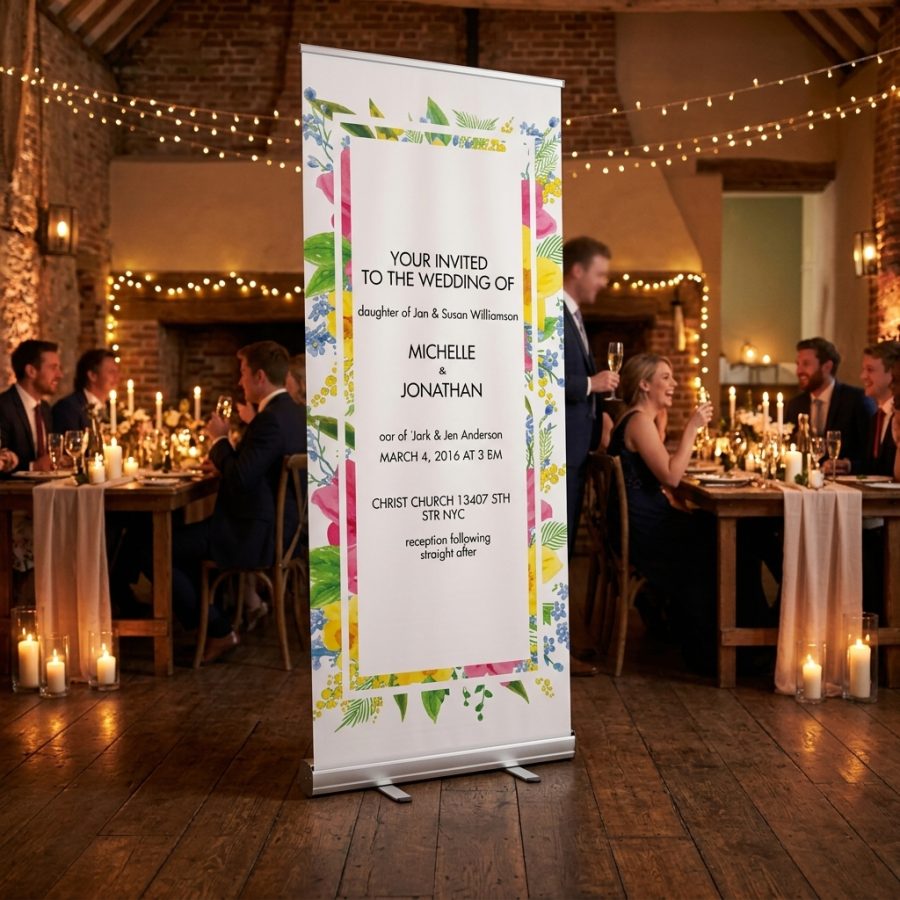 Bloemen welkomstbord bruiloft Basiel V2 Basiel V2 welkomstbord bruiloft - sfeerfoto feestlocatie