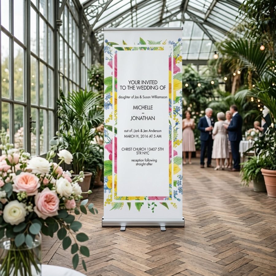 Bloemen welkomstbord bruiloft Basiel V2 Basiel V2 welkomstbord bruiloft - uitgelichte productfoto