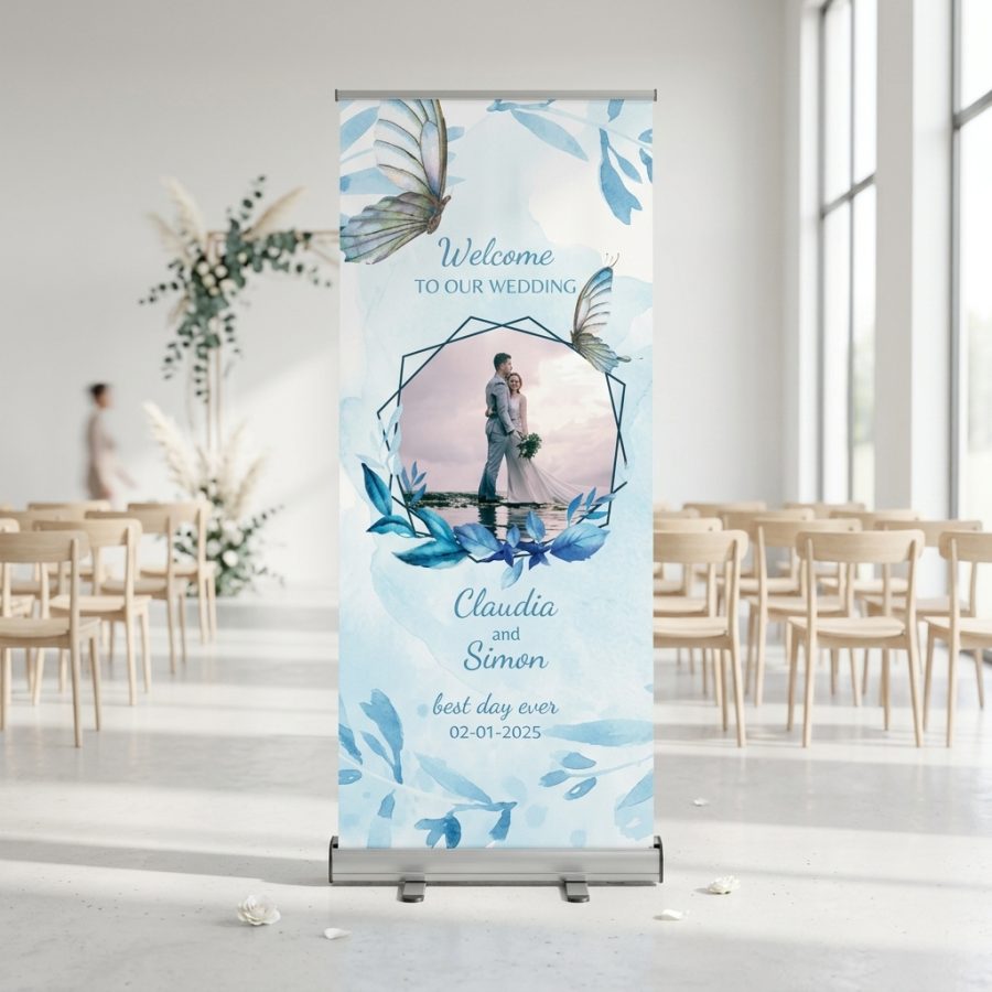 Boho trouwbanner bruiloft Boho Happily Boho Happily welkomstbord bruiloft - sfeerfoto ceremonie