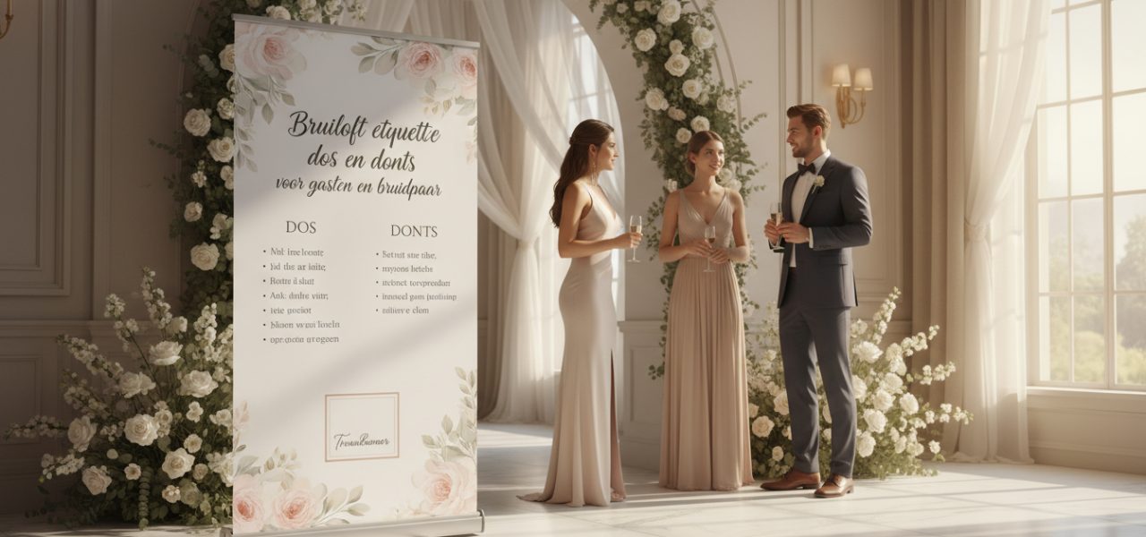 Bruiloft etiquette dos en donts voor gasten en bruidspaar De bruiloft is een van de meest betekenisvolle en blijde gebeurtenissen in iemands leven, een dag waarop twee mensen hun liefde en toewijding aan elkaar bekrachtigen. Het is een ceremonie met zowel persoonlijke als culturele betekenis, te midden van een feestelijke samenkomst van familie en vrienden. Daarom is het naleven…
