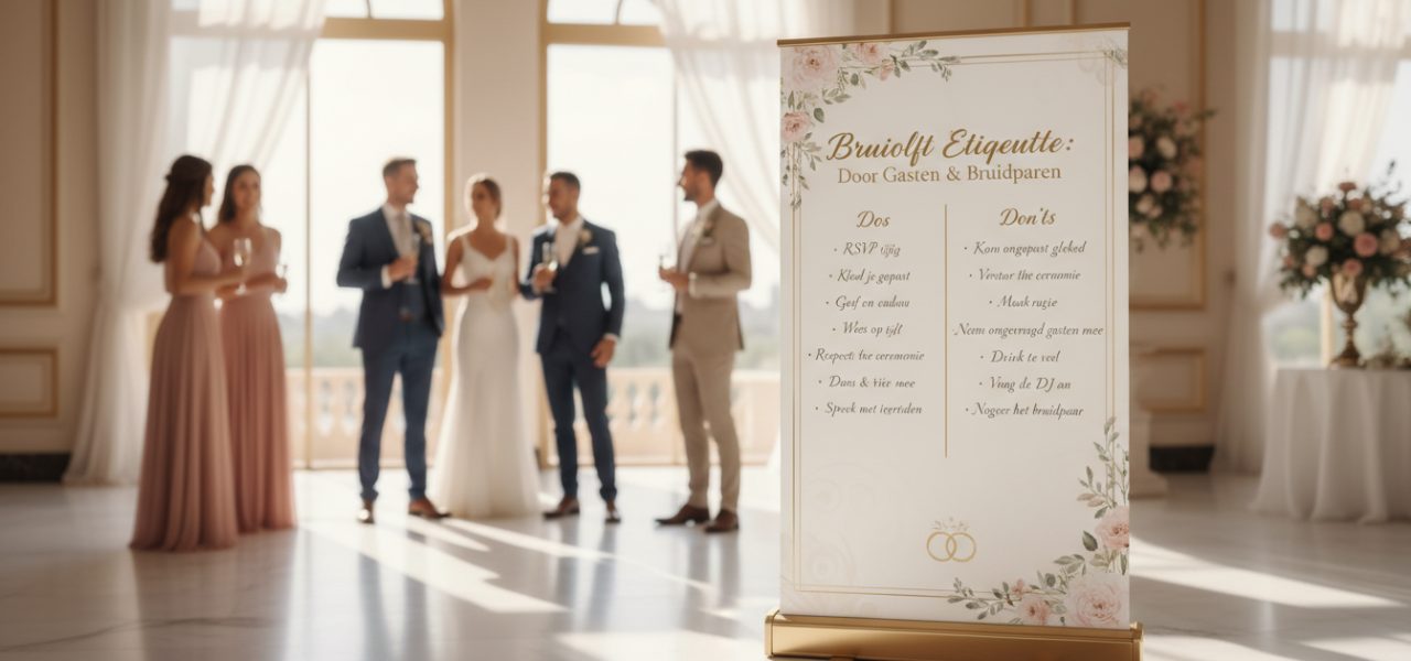 Bruiloft etiquette dos en donts voor gasten en bruidsparen Een bruiloft is een feestelijke en vaak formele gelegenheid die gebonden is aan traditie en etiquette. Of je nu gast bent of zelf in het huwelijksbootje stapt, het is belangrijk om op de hoogte te zijn van de do's en don'ts om deze speciale dag soepel en respectvol te laten…