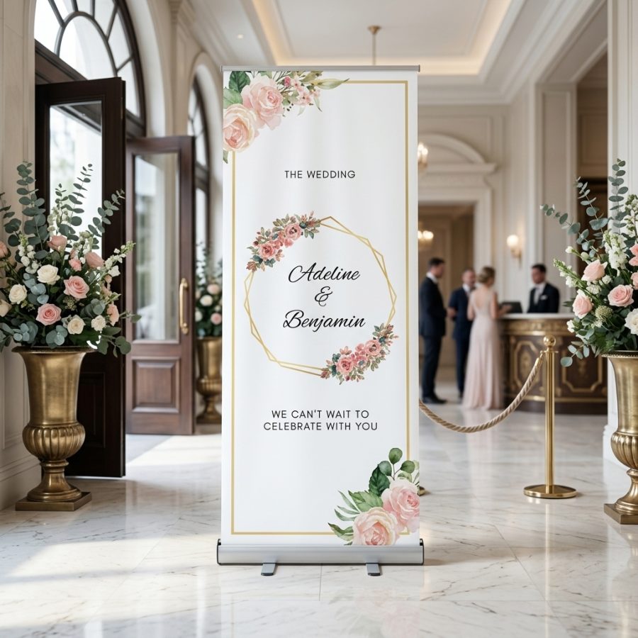 Romantisch welkomstbord bruiloft ChromaVows ChromaVows welkomstbord bruiloft - sfeerfoto ceremonie