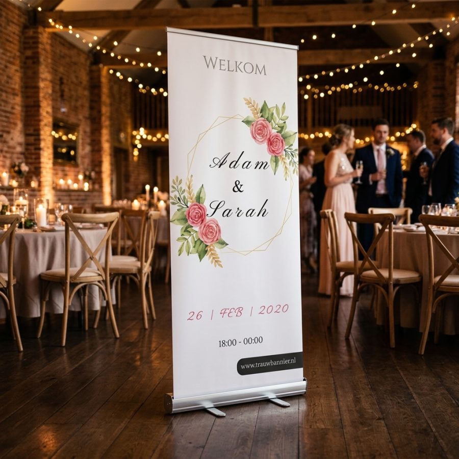 Bloemen welkomstbord bruiloft Color Floral Color Floral welkomstbord bruiloft - sfeerfoto ceremonie