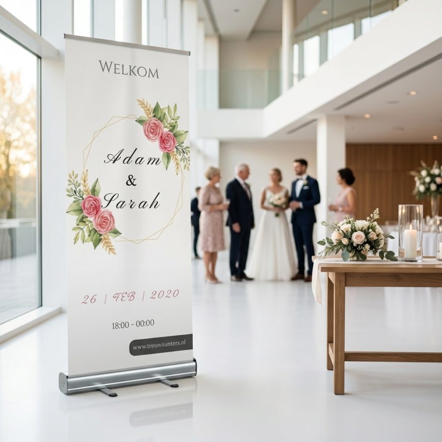 Bloemen welkomstbord bruiloft Color Floral Color Floral welkomstbord bruiloft - sfeerfoto feestlocatie