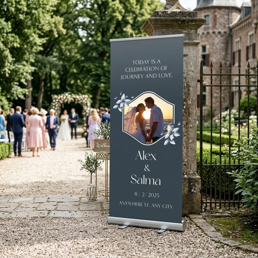 Romantisch welkomstbord bruiloft DreamVows DreamVows welkomstbord bruiloft - sfeerfoto ontvangstruimte