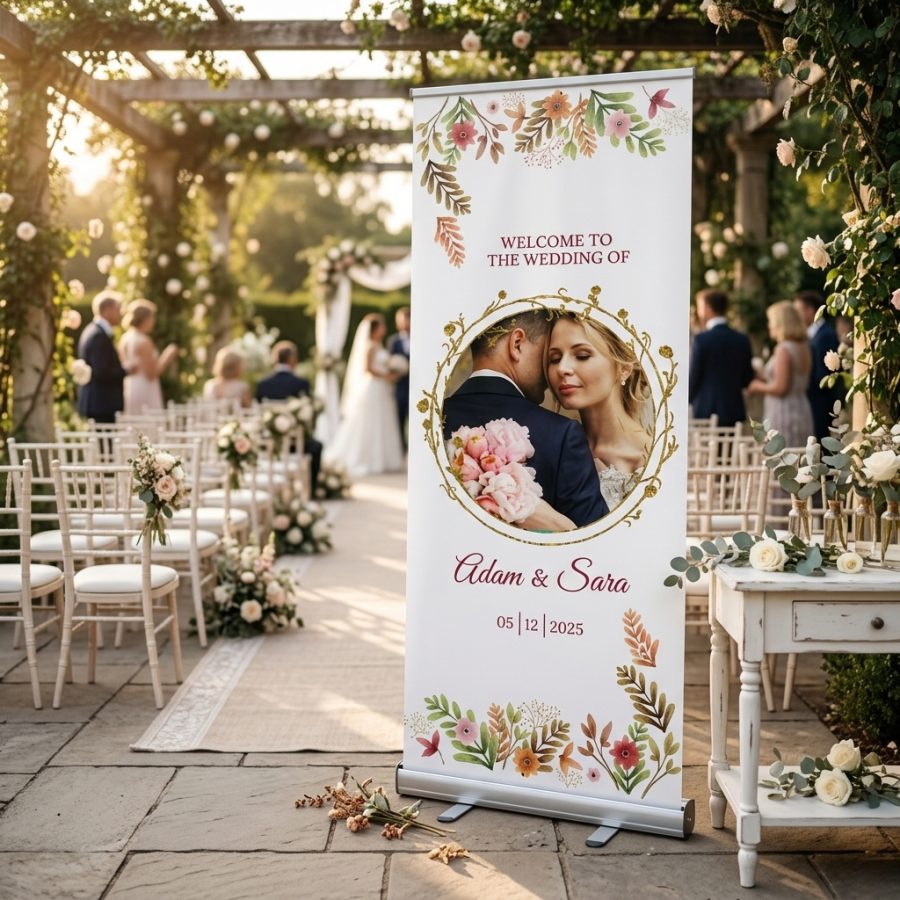 Romantisch welkomstbord bruiloft EtherealBliss EtherealBliss welkomstbord bruiloft - sfeerfoto ontvangstruimte