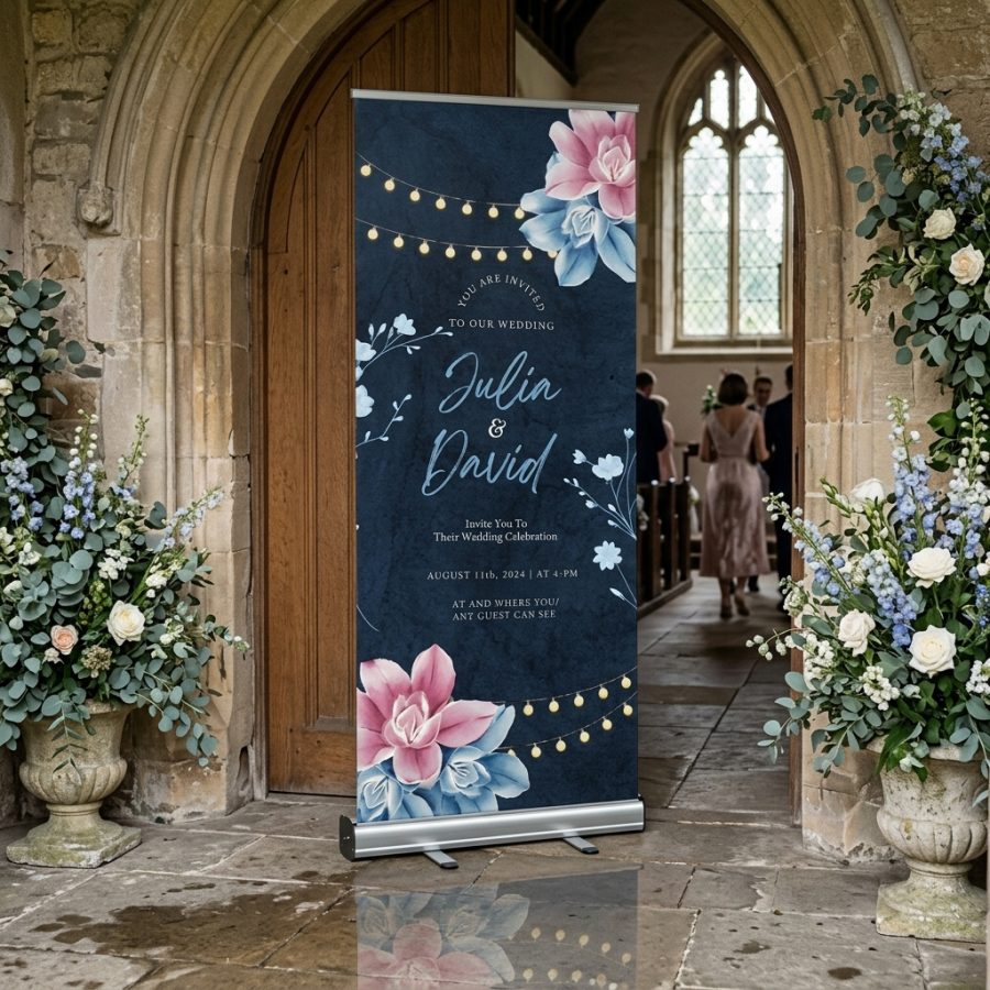 Luxe welkomstbanner bruiloft FestiveVowCraft FestiveVowCraft welkomstbord bruiloft - uitgelichte productfoto