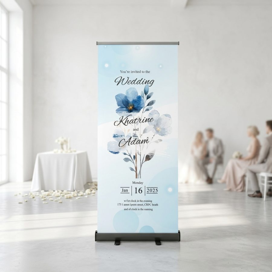 Luxe welkomstbanner bruiloft GalaTrace GalaTrace welkomstbord bruiloft - uitgelichte productfoto