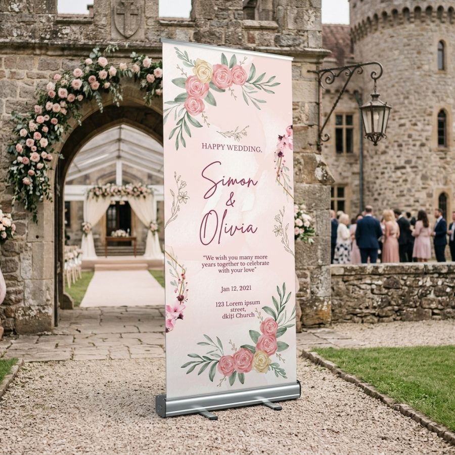 Luxe welkomstbord bruiloft GleamVows goud GleamVows welkomstbord bruiloft - uitgelichte productfoto