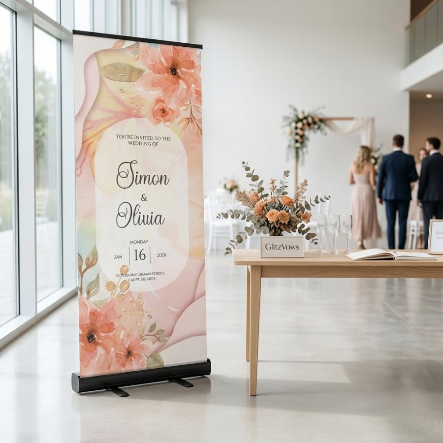 Luxe welkomstbord bruiloft GlitzVows goud GlitzVows welkomstbord bruiloft - uitgelichte productfoto