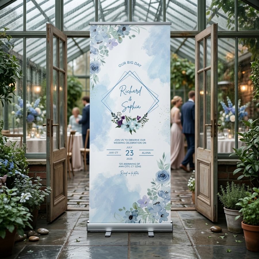 Luxe welkomstbanner bruiloft HaloTrace HaloTrace welkomstbord bruiloft - uitgelichte productfoto