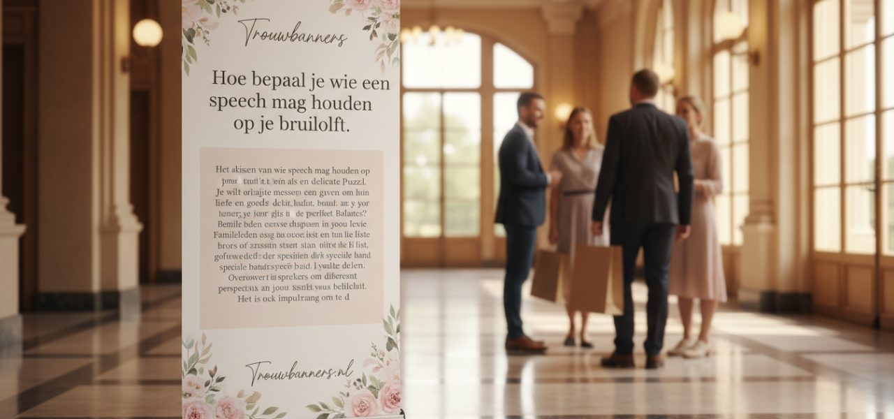 Hoe bepaal je wie een speech mag houden op je bruiloft. Het kiezen van wie een speech mag houden op jouw bruiloft kan soms voelen als een delicate puzzel. Je wilt de juiste mensen een kans geven om hun liefde en goede wensen te delen, maar hoe zorg je voor de perfecte balans? Begin met na te denken over de belangrijkste…