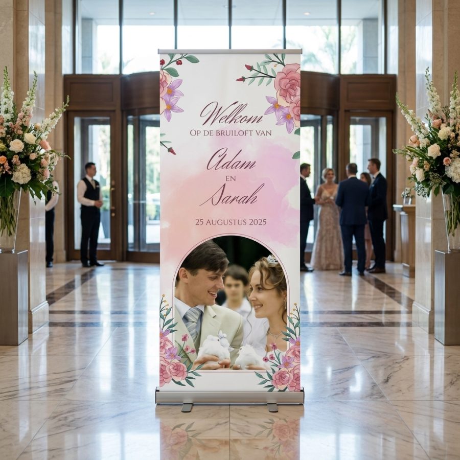Luxe trouwbanner bruiloft Board Luxe Luxe trouwbanner bruiloft Board Luxe welkomstbord bruiloft - sfeerfoto ceremonie