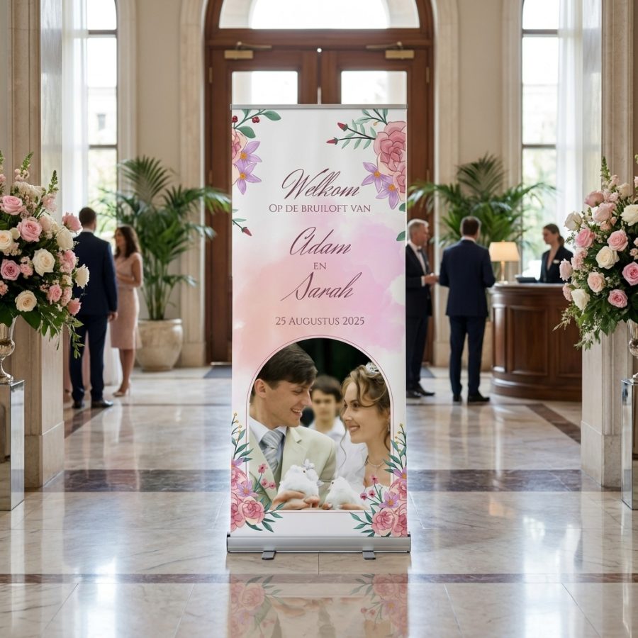 Luxe trouwbanner bruiloft Board Luxe Luxe trouwbanner bruiloft Board Luxe welkomstbord bruiloft - uitgelichte productfoto