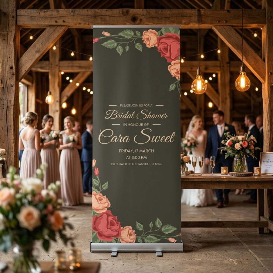Bloemen welkomstbord bruiloft Mimosa Mimosa welkomstbord bruiloft - sfeerfoto ontvangstruimte