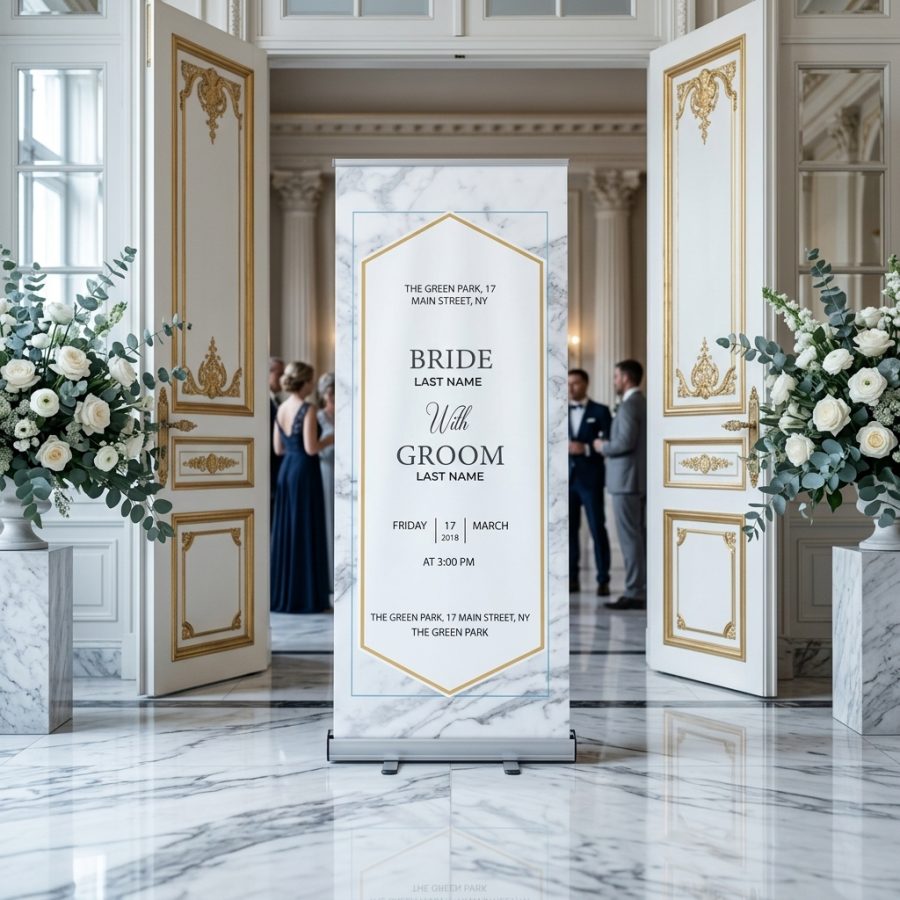 Bloemen welkomstbord bruiloft Ranonkel Ranonkel welkomstbord bruiloft - sfeerfoto ceremonie