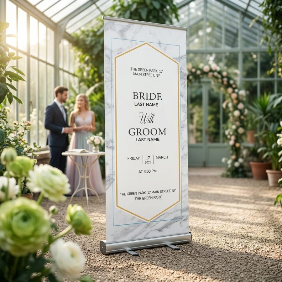 Bloemen welkomstbord bruiloft Ranonkel Ranonkel welkomstbord bruiloft - sfeerfoto ontvangstruimte