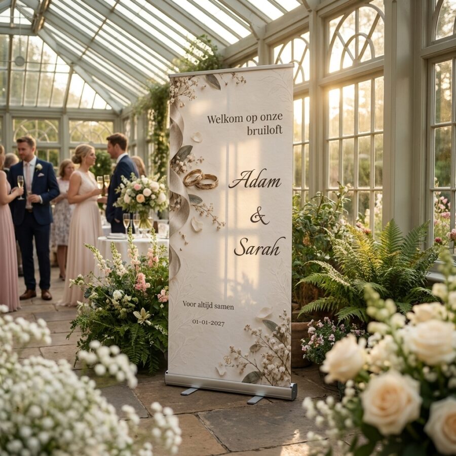 Heirloom Detail – Welkomstbord bruiloft Heirloom Detail – Welkomstbord bruiloft met Heirloom Detail: een persoonlijk welkomstbord voor jullie bruiloft. Mooi bij een persoonlijke burgerlijke ceremonie of een bij een ceremonie of ontvangst voor een bruiloft