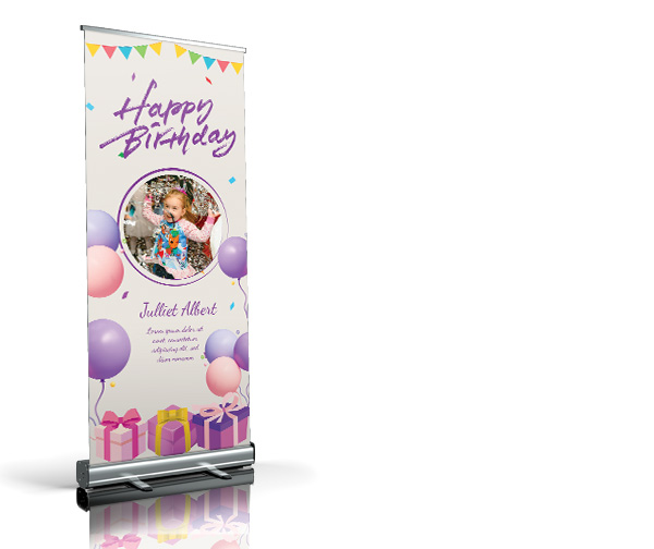 Welkomstbord - Balloon Banner