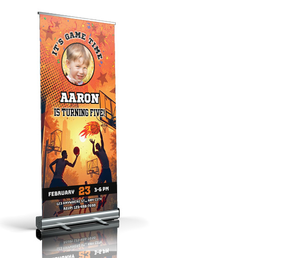 Welkomstbord - Basketball Party