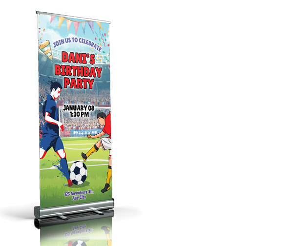 Welkomstbord - Goal Banner