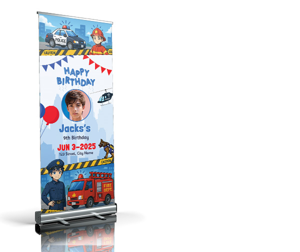 Welkomstbord - Police Parade