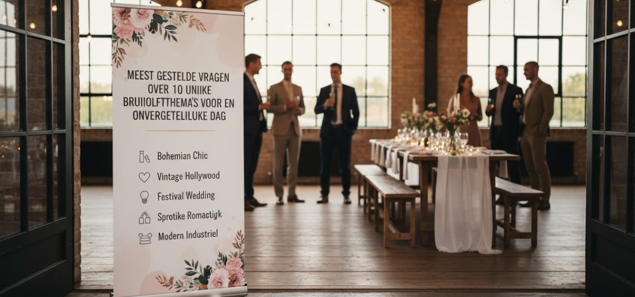 Meest gestelde vragen over 10 Unieke Bruiloftthema's voor een Onvergetelijke Dag