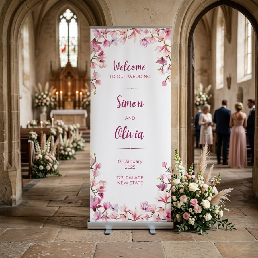 Trouwbanner bruiloft Banner Board Banner Board welkomstbord bruiloft - uitgelichte productfoto