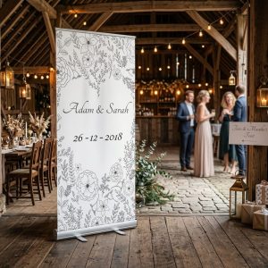 Basic flowers welkomstbord bruiloft - uitgelichte productfoto