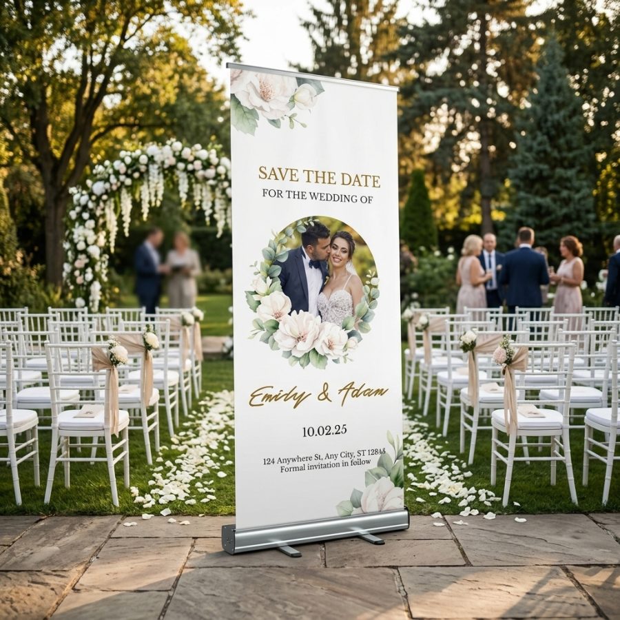 Welkomstbord bruiloft met eigen foto BlissFrame BlissFrame welkomstbord bruiloft - uitgelichte productfoto