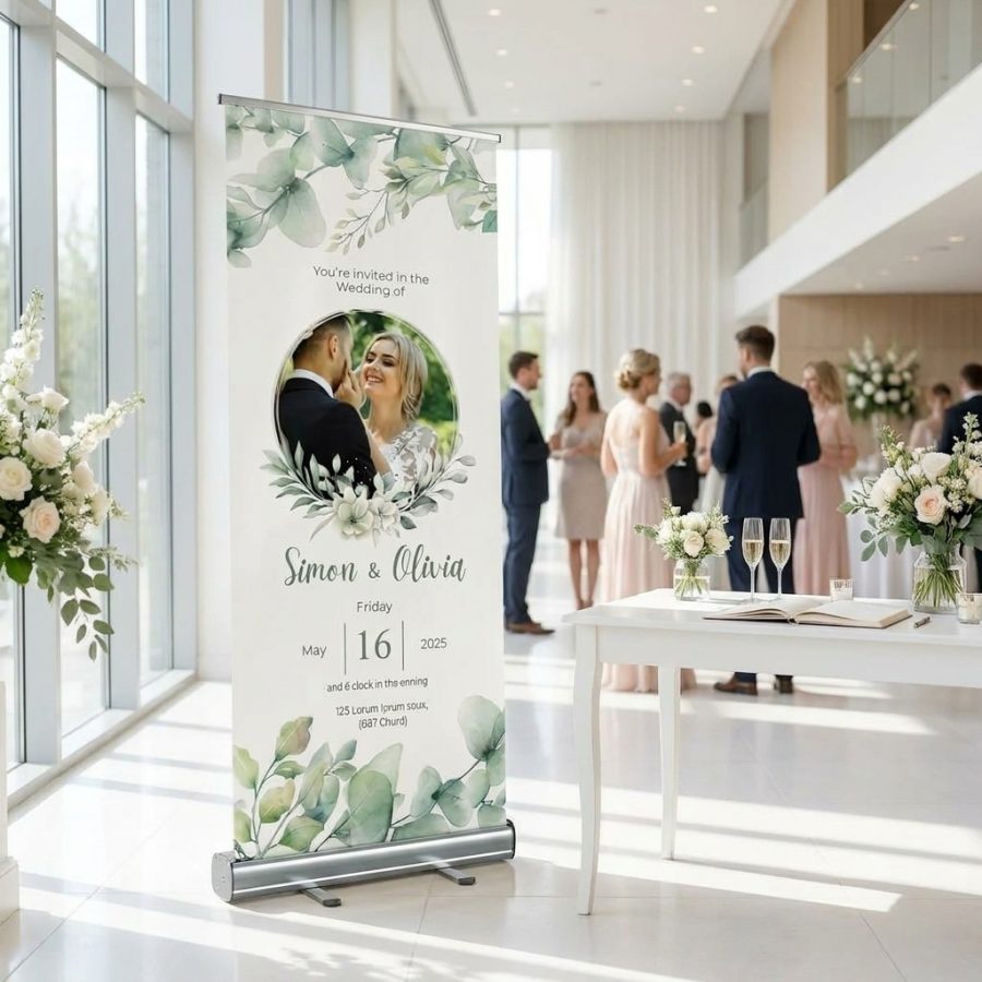 Luxe trouwbanner bruiloft Bride Luxe Bride Luxe welkomstbord bruiloft - sfeerfoto ceremonie