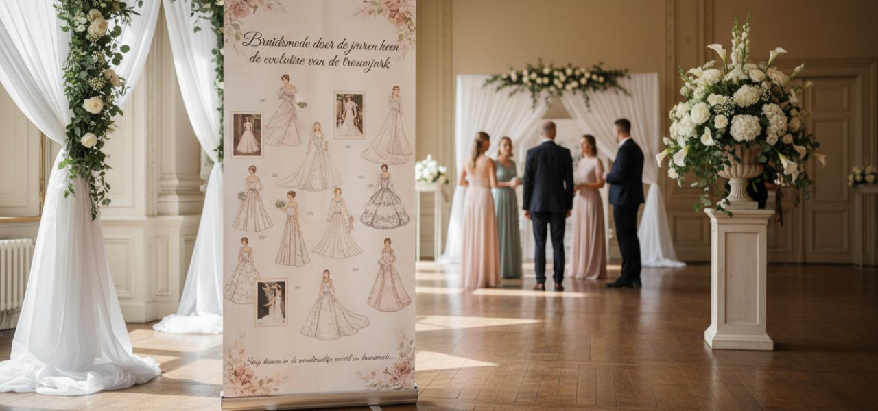 Bruidsmode door de jaren heen de evolutie van de trouwjurk Stap binnen in de wonderlijke wereld van bruidsmode, waar de rijke geschiedenis zich voor je ogen ontvouwt als een sierlijke sluier. Hier bij Trouwbanners, waar we je begroeten met prachtige welkomstborden voor je speciale dag, duiken we samen in de evolutie van de trouwjurk " een fascinerend verhaal dat niet…