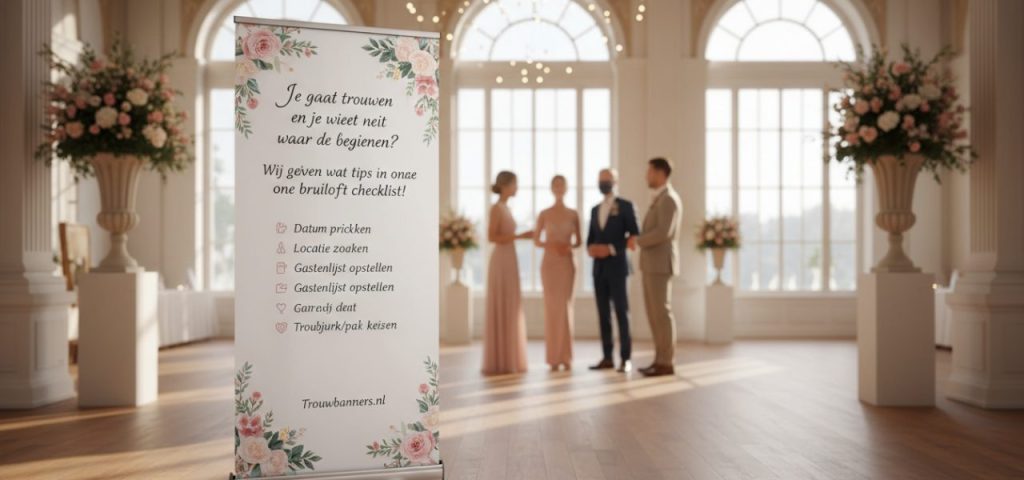 bruiloft-checklist-je-gaat-trouwen-1-842 Welkomstbord Je gaat trouwen en je weet niet waar te beginnen? Wij geven wat tips in onze bruiloft checklist!