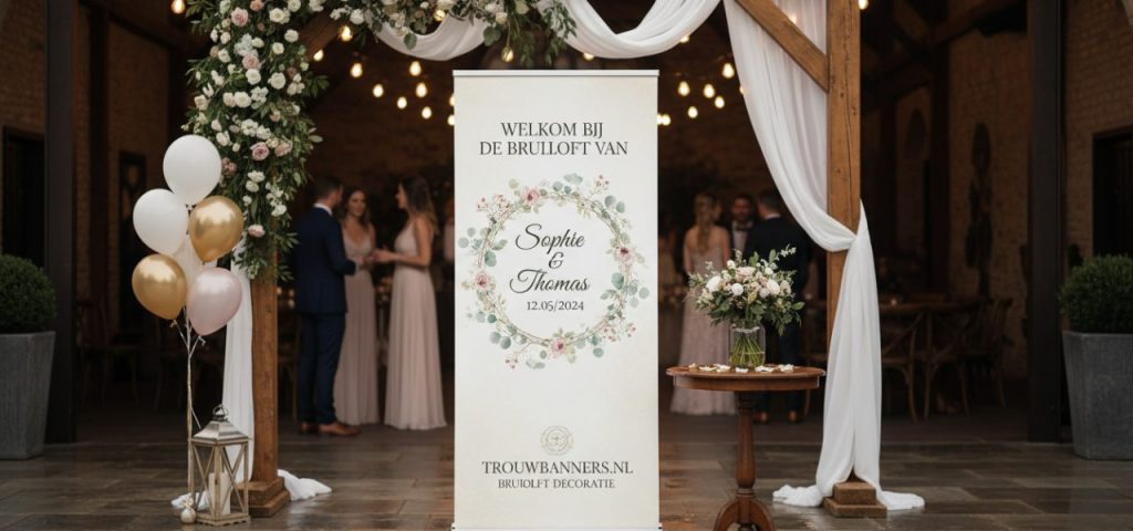 bruiloft-decoratie-het-is-bijna-1-369 Welkomstbord Het is bijna zover, dé grote dag. Alle voorbereidingen zijn in volle gang en bijna alles is geregeld maar toch mist er nog iets. De bruiloft decoratie. De decoratie voor jullie bruiloft kan in allerlei soorten, maten en stijlen. Denk bijvoorbeeld aan ballonnen, bloemen of een vintage decoratie.