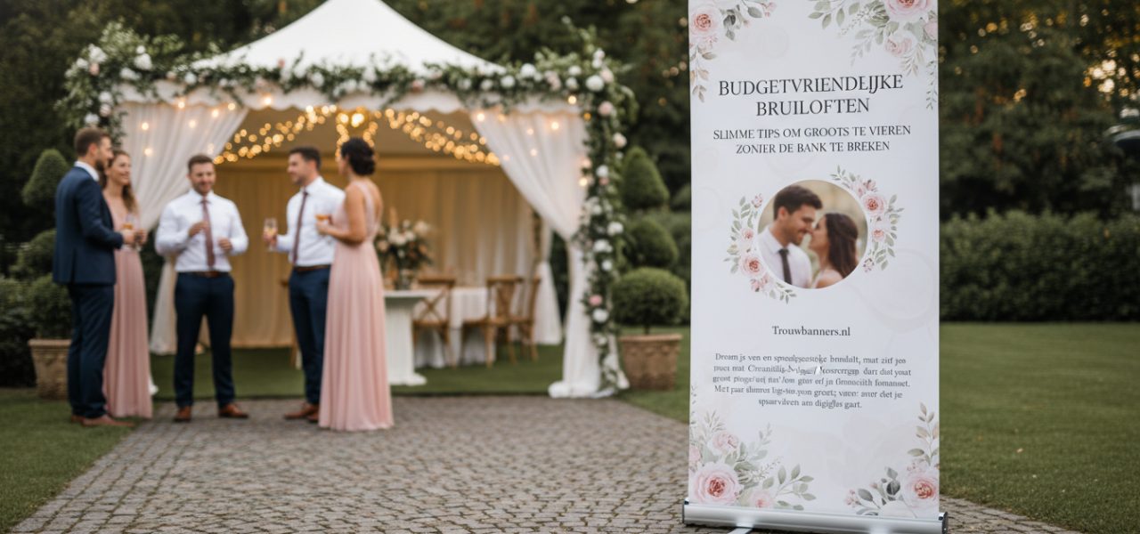 Budgetvriendelijke bruiloften Slimme tips om groots te vieren zonder de bank te breken Droom je van een sprookjesachtige bruiloft, maar zit je met een Cinderella-budget? Geen zorgen, bij Trouwbanners weten we dat jouw grote dag niet ten koste hoeft te gaan van je financiële toekomst. Met een paar slimme tips en creatieve ideeën kun je groots vieren zonder dat je spaarvarken aan diggelen…