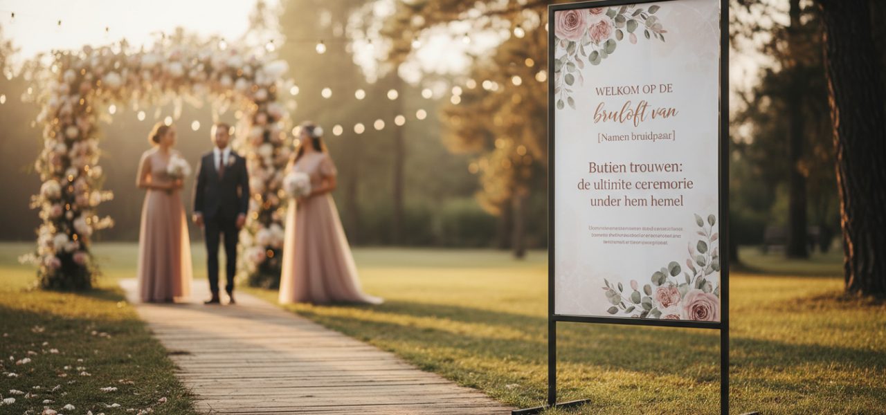 Buiten trouwen: de ultieme ceremonie onder de hemel