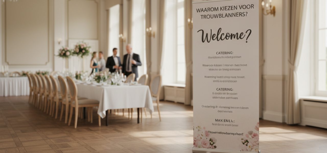 Waarom kiezen voor Trouwbanners?