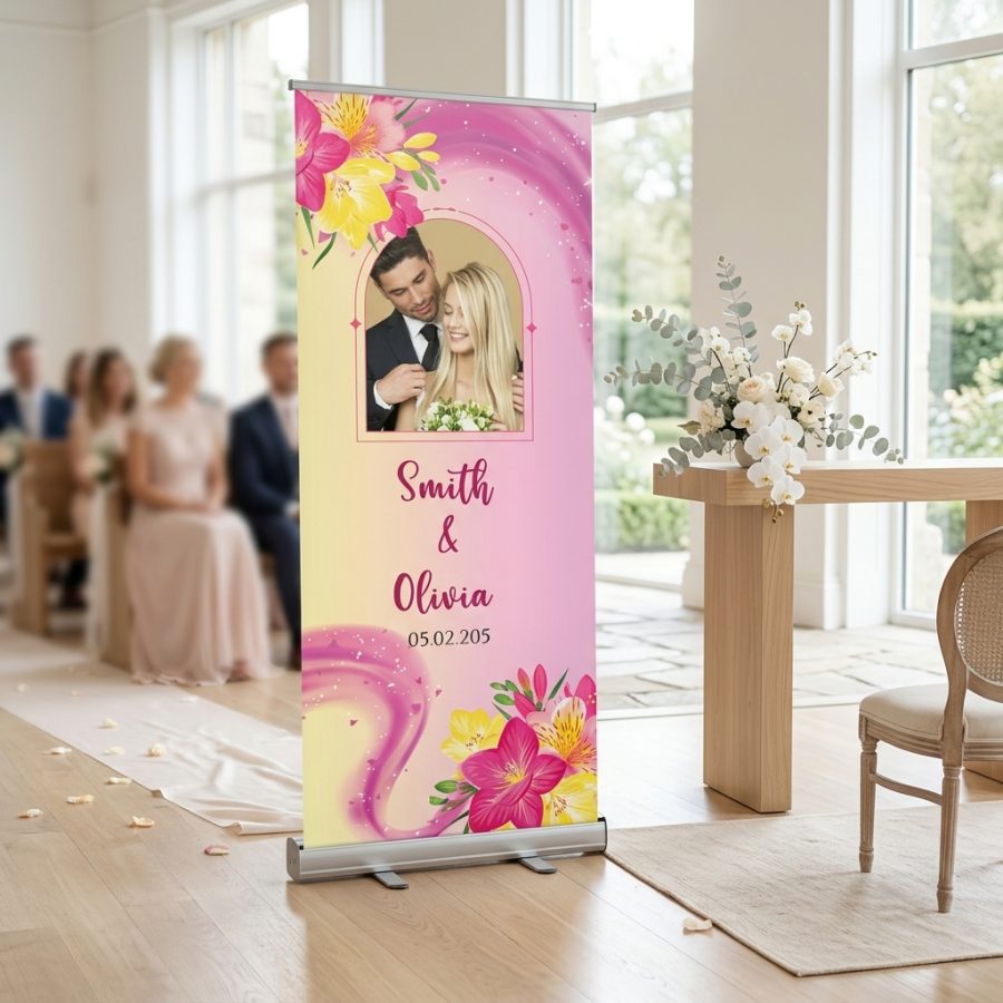 Trouwbanner bruiloft Celebrate Bride Celebrate Bride welkomstbord bruiloft - sfeerfoto feestlocatie