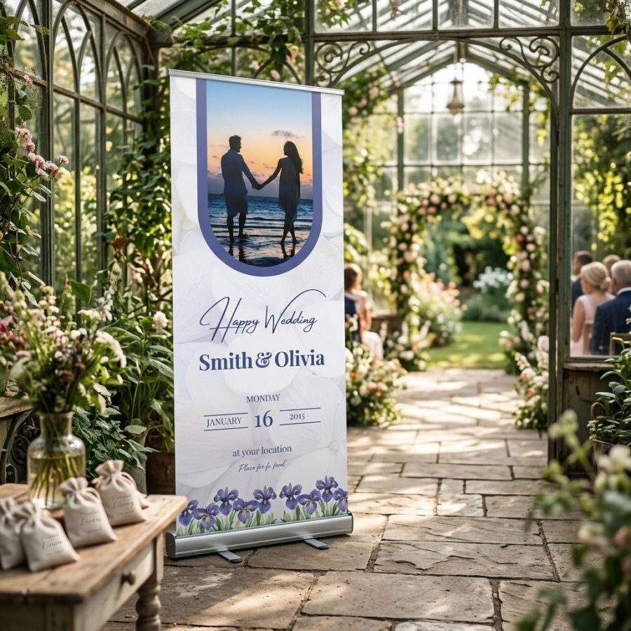 Luxe welkomstbanner bruiloft Celebrate Ceremony Celebrate Ceremony welkomstbord bruiloft - sfeerfoto feestlocatie