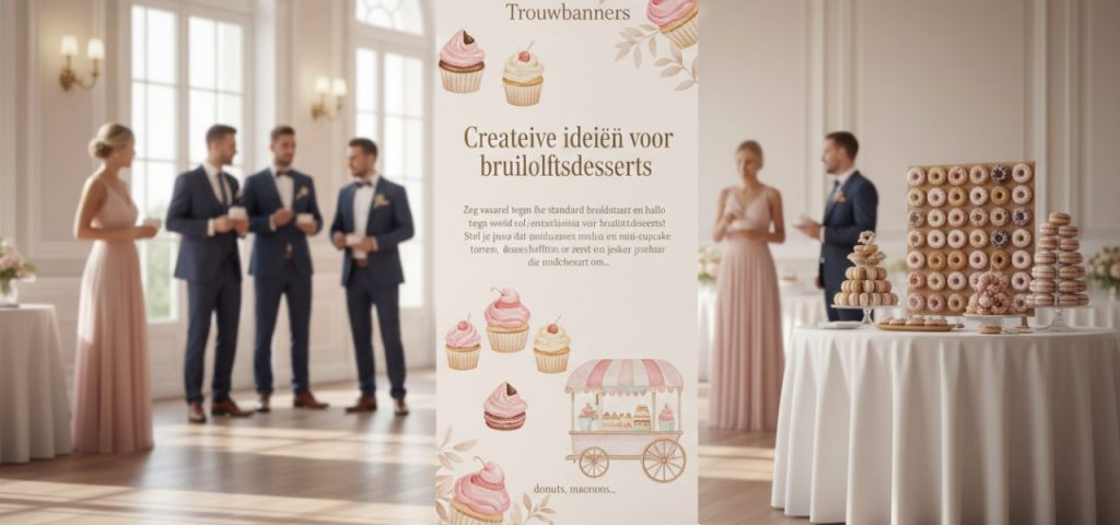 creatieve-ideeen-voor-bruiloftsdesserts-naast-1-421 Welkomstbord Creatieve ideeën voor bruiloftsdesserts naast de traditionele bruidstaart.