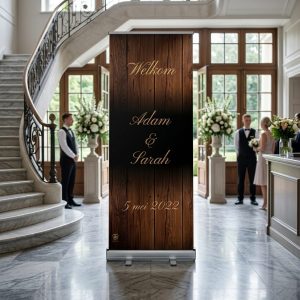 Dark Wood welkomstbord bruiloft - uitgelichte productfoto