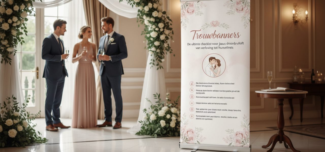 De ultieme checklist voor jouw droombruiloft van verloving tot huwelijksreis De ultieme checklist voor jouw droombruiloft: van verloving tot huwelijksreis Droom je weg bij het idee van je perfecte bruiloft? Begin je avontuur met de ultieme checklist voor jouw droombruiloft: van verloving tot huwelijksreis. Hier bij Trouwbanners, waar we de mooiste welkomstborden creëren, begrijpen we dat het plannen van je…