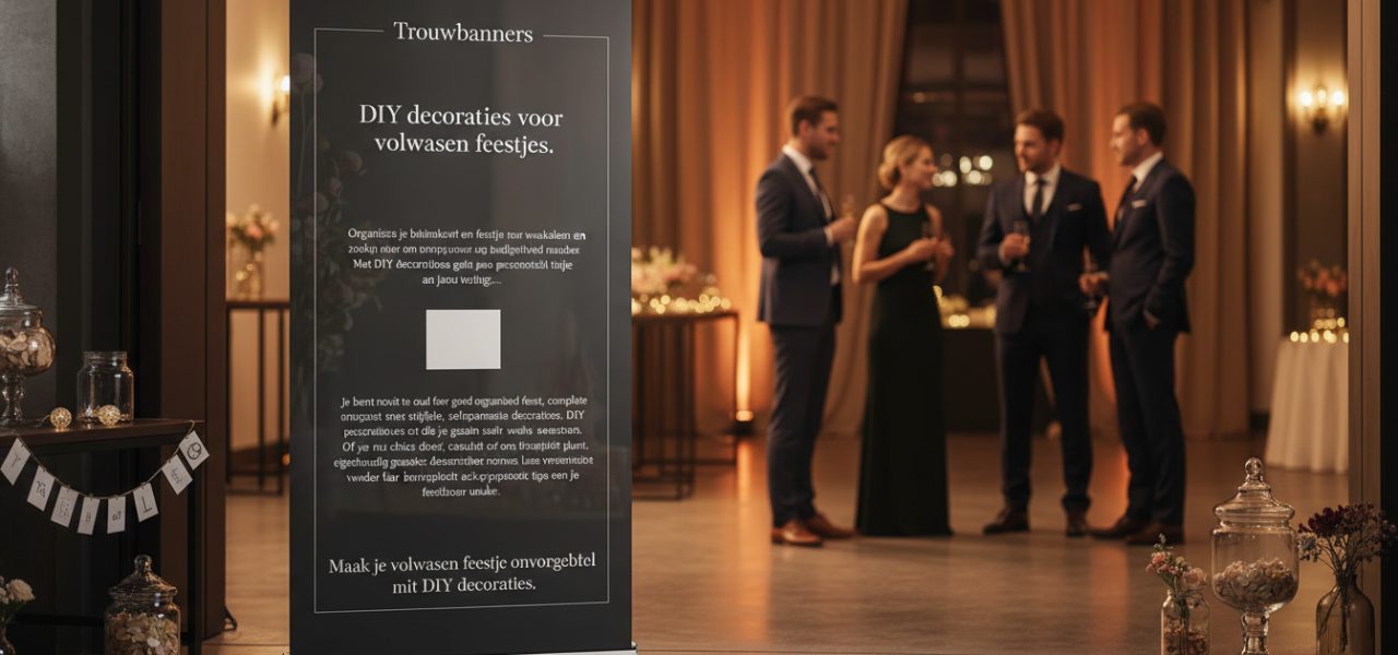 Maak je volwassen feestje onvergetelijk met DIY decoraties