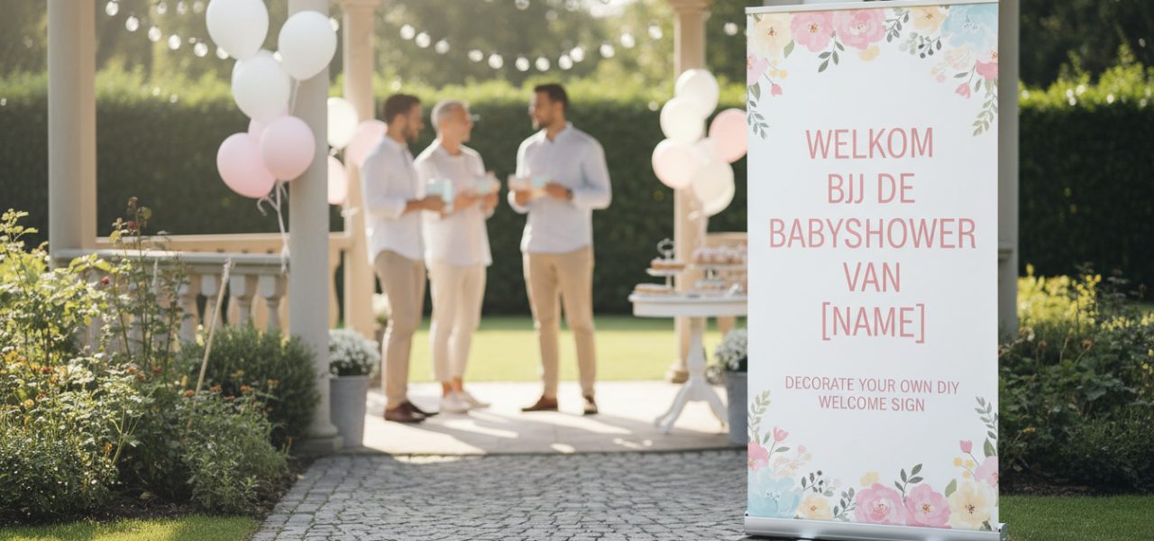 Maak een onvergetelijke eerste indruk met een DIY babyshower welkomstbord