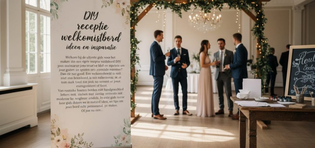 Welkomstbord DIY receptie welkomstbord ideen en inspiratie