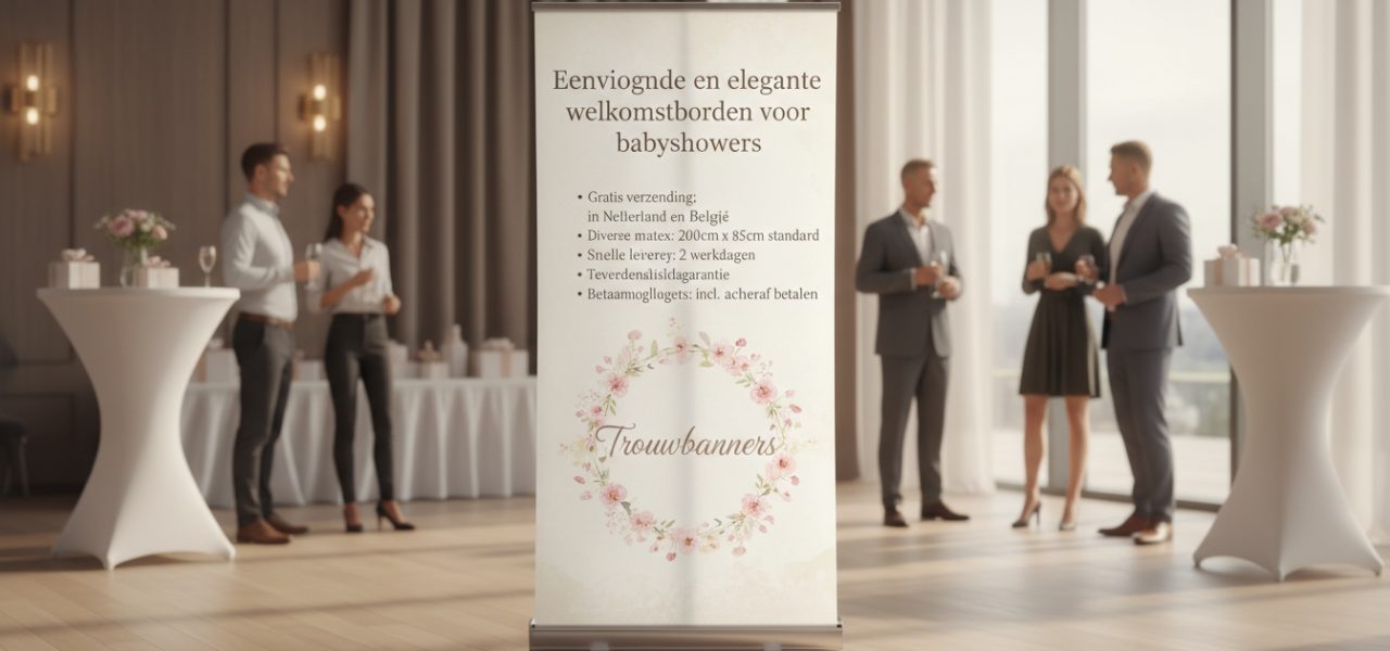 Voordelen van bestellen bij Trouwbanners